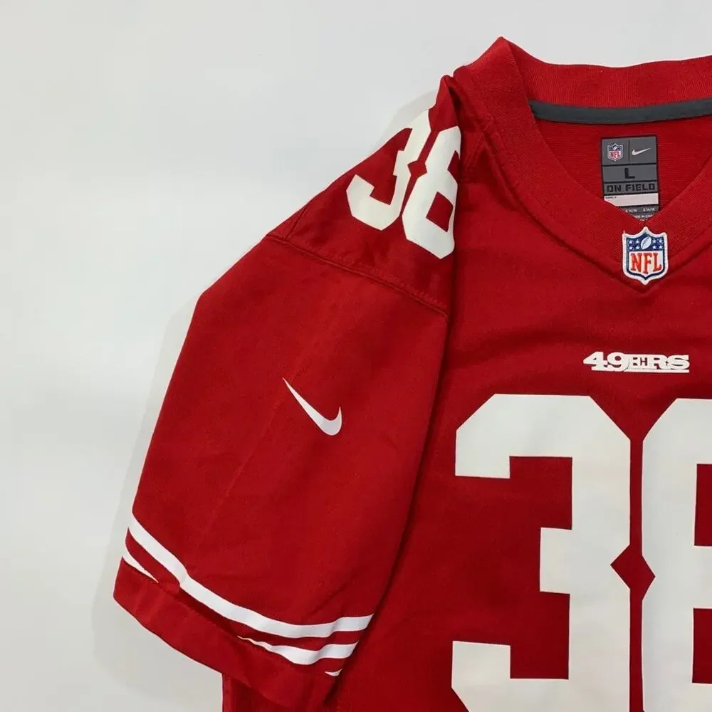 San Francisco 49ers Jersey Youth Kids Large Red Jarryd Hayne 38 NFL OnField Nike